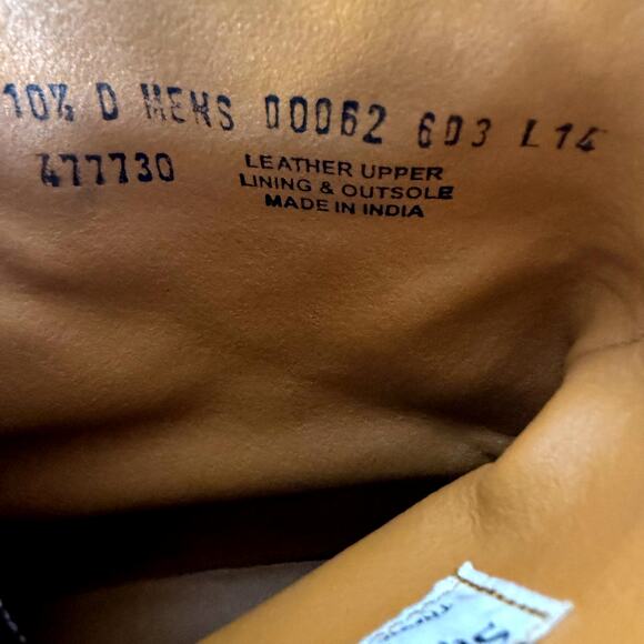 Stacy Adams Madison Boots Mens sz 10.5 D Brown Leather Lace Up Cap Toe - Picture 6 of 7